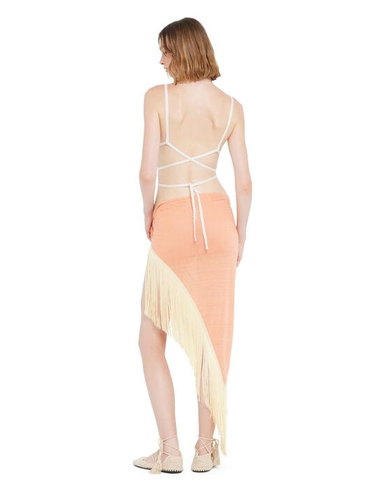 Alanui Mermaid Inside Pareo Skirt Calendula LWHL033R26KNI001 Alanui Mermaid Inside Pareo Skirt Calendula LWHL033R26KNI001