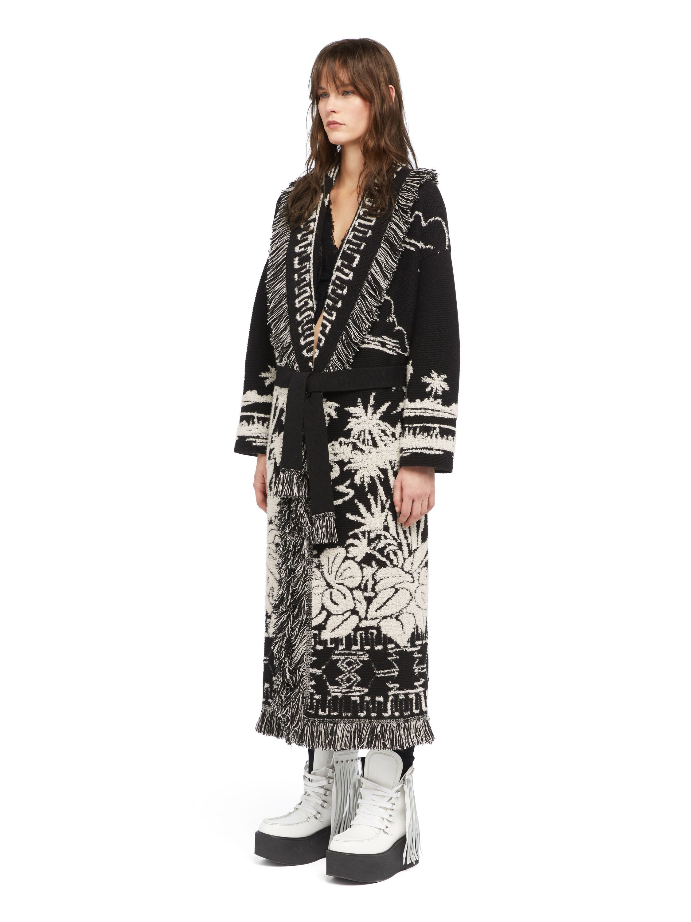 Alanui Palm Grove Tales Coat Black LWHQ003E25KNI003