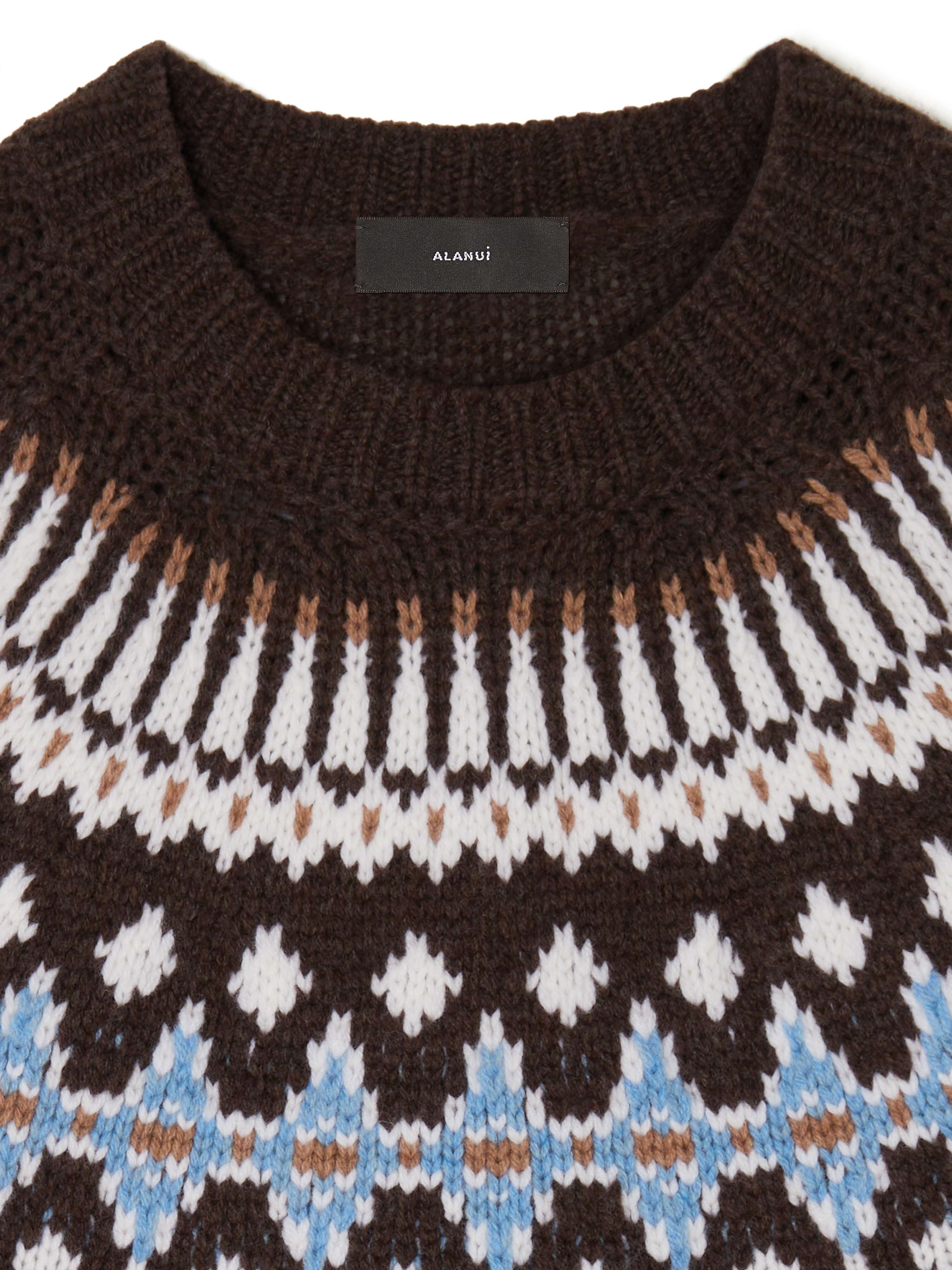 Alanui Sweet Winter Sweater Coffee-Multicolor LWHE061E24KNI001