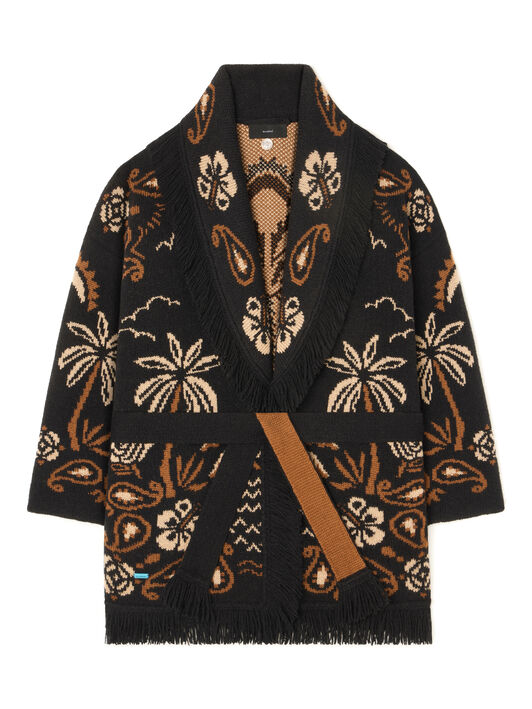 Alanui Glimpse Of Eden Cardigan Black-Dakar LWHB064E25KNI00C