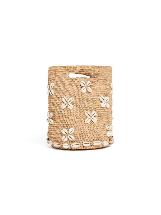 Alanui Ocean Dream Bucket Bag Natural LWMY003R25MAT001 Alanui Ocean Dream Bucket Bag Natural LWMY003R25MAT001