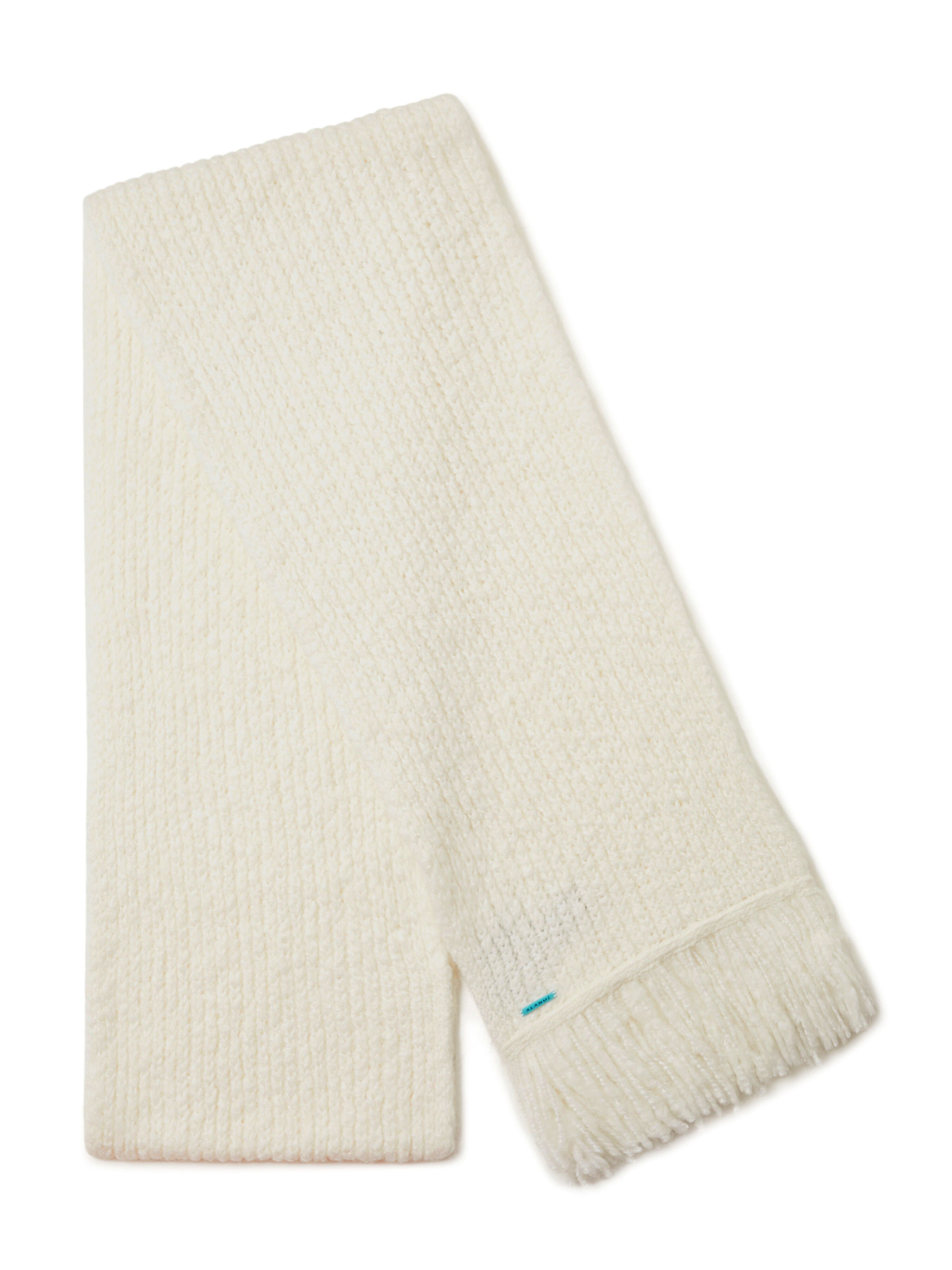 Alanui Alanui Finest Scarf White LWMA009E25KNI001 Alanui Alanui Finest Scarf White LWMA009E25KNI001
