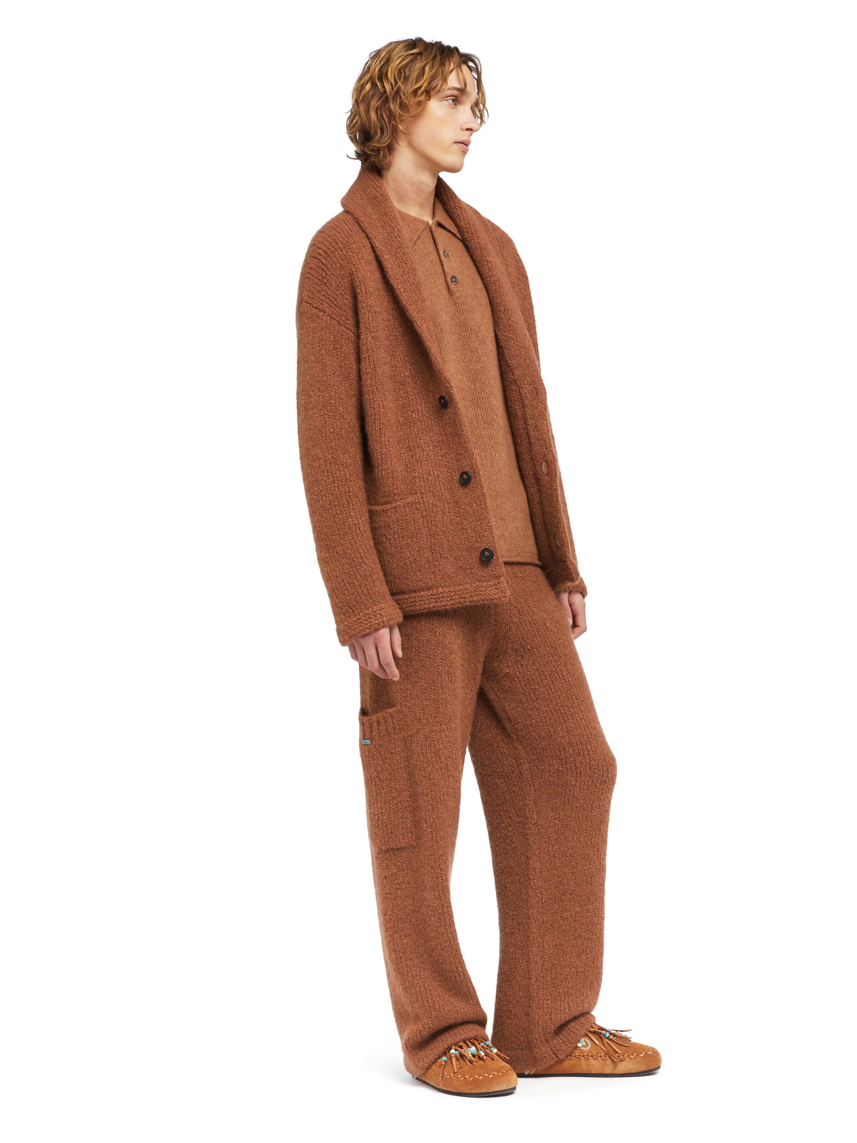 Alanui Alanui Finest Cardigan Luli Brown LMHB037E25KNI001