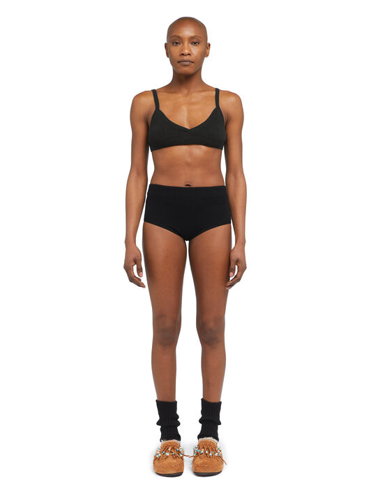 Alanui Cashmere Bralette Black
