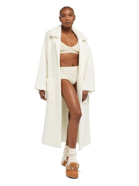 Alanui Cashmere Bralette White LWHR005E25KNI002