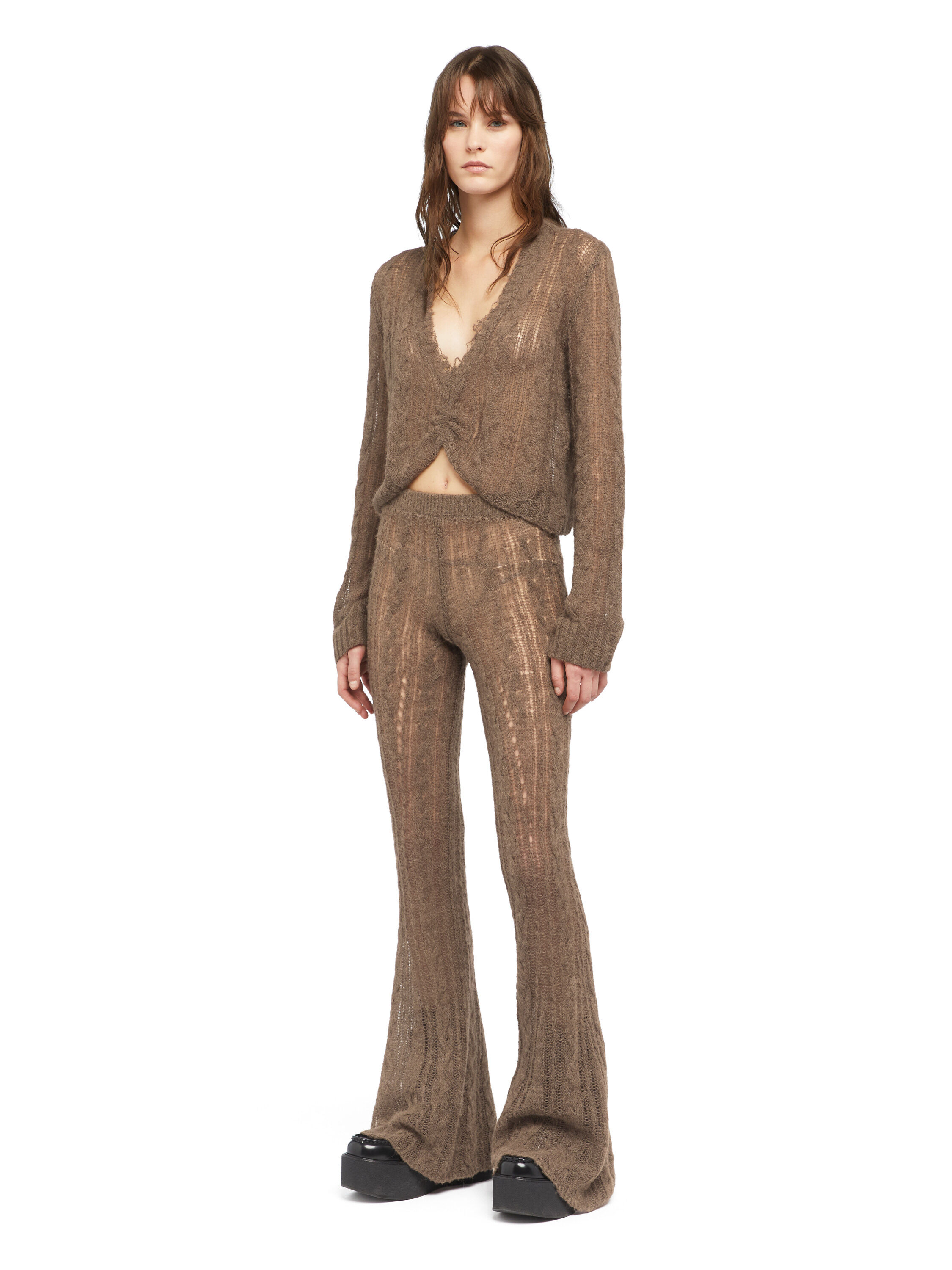 Alanui Desert Drift Pants Dark Dust LWHG017E25KNI001
