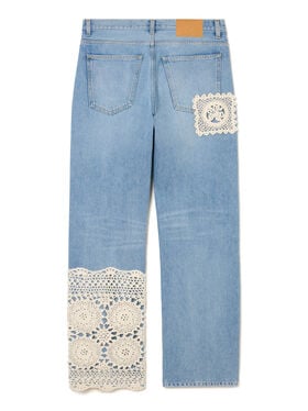 Alanui Island’s Diary Denim Pants Light Wash Denim