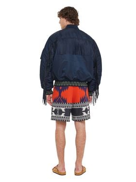 Alanui Alpha Industries X Alanui Bomber Replica Blue