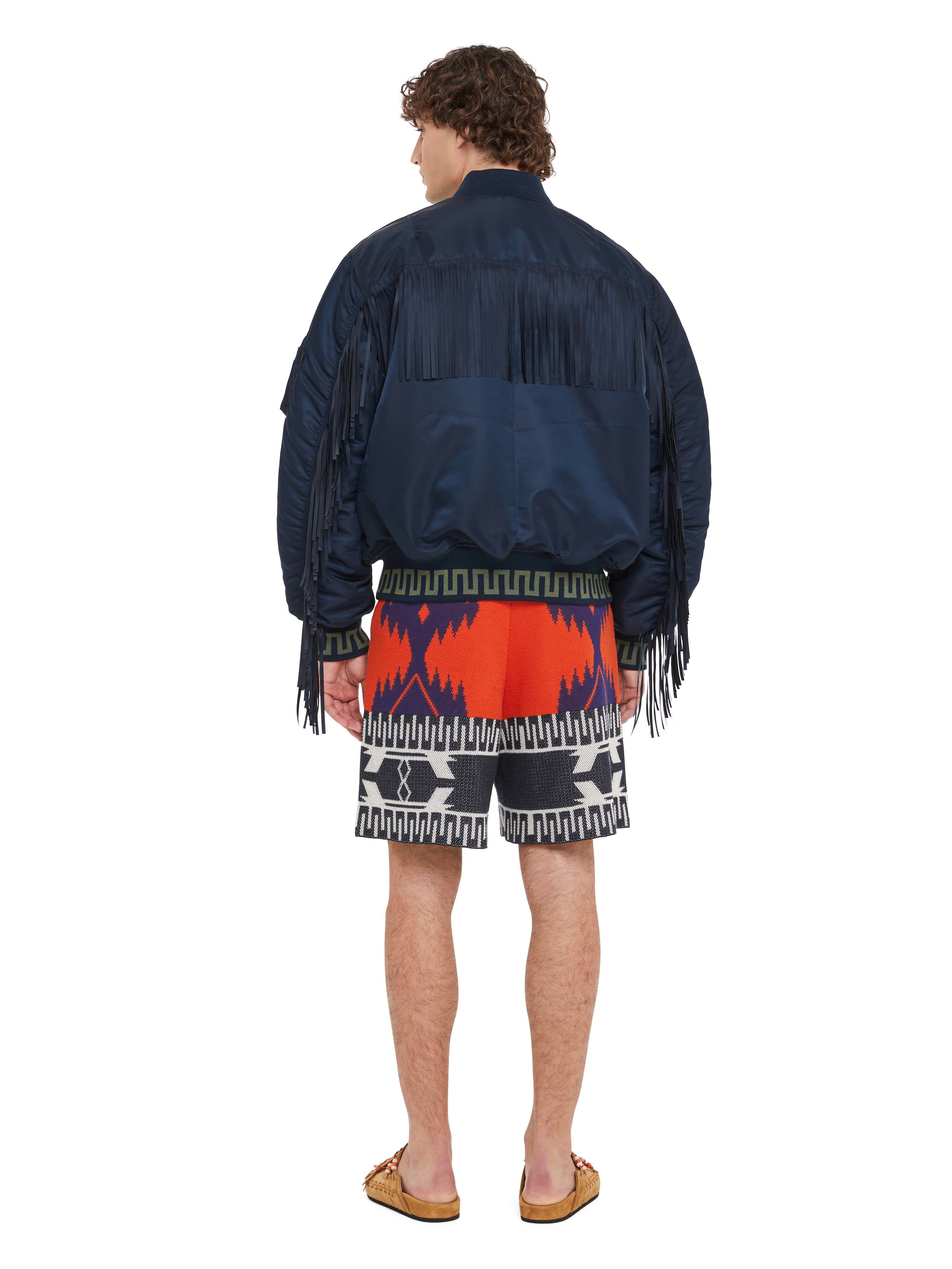 Alanui Alpha Industries X Alanui Bomber Replica Blue LMEH001R25FAB001
