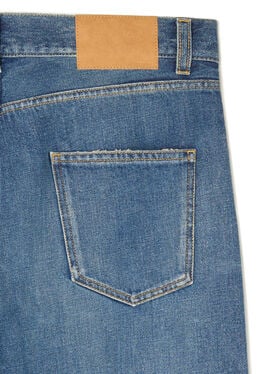 Alanui Medium Wash Denim Pants Medium Wash Blue Denim