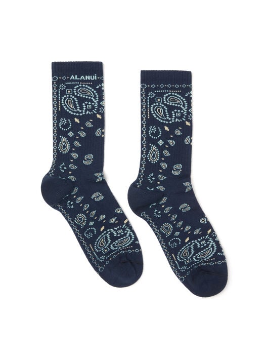 Alanui Bandana Socks Black LMRA004R26KNI001