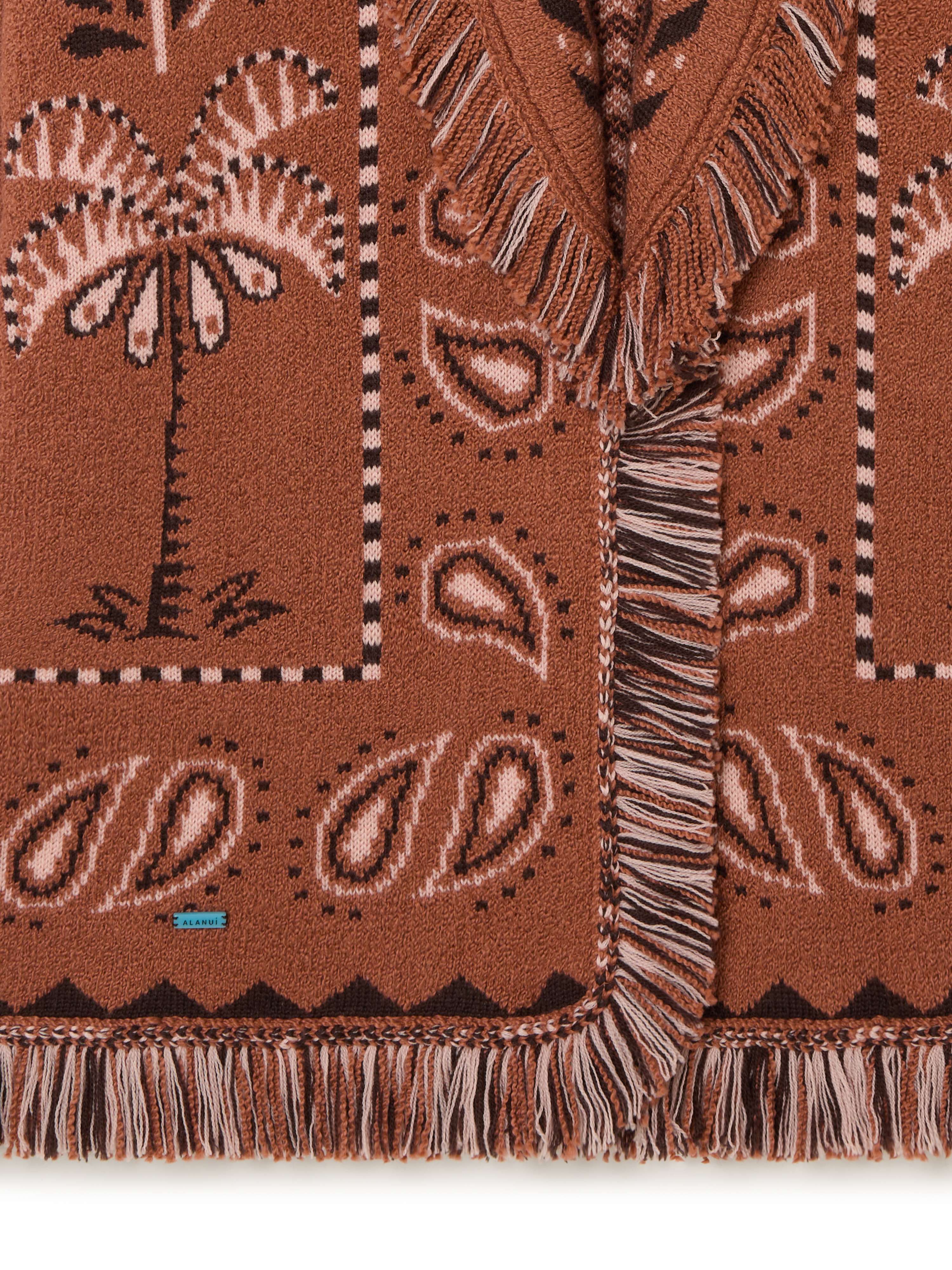 Alanui Wild Wonder Foulard Cardigan Terracotta-Peach LWHB064R25KNI005