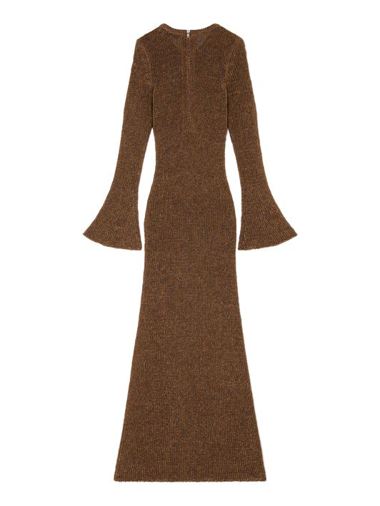 Alanui Shady Beach Dress Pecan LWHI05FR25KNI001