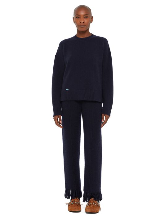 Alanui Alanui Finest Sweater Midnight Blue LWHE067E24KNI001