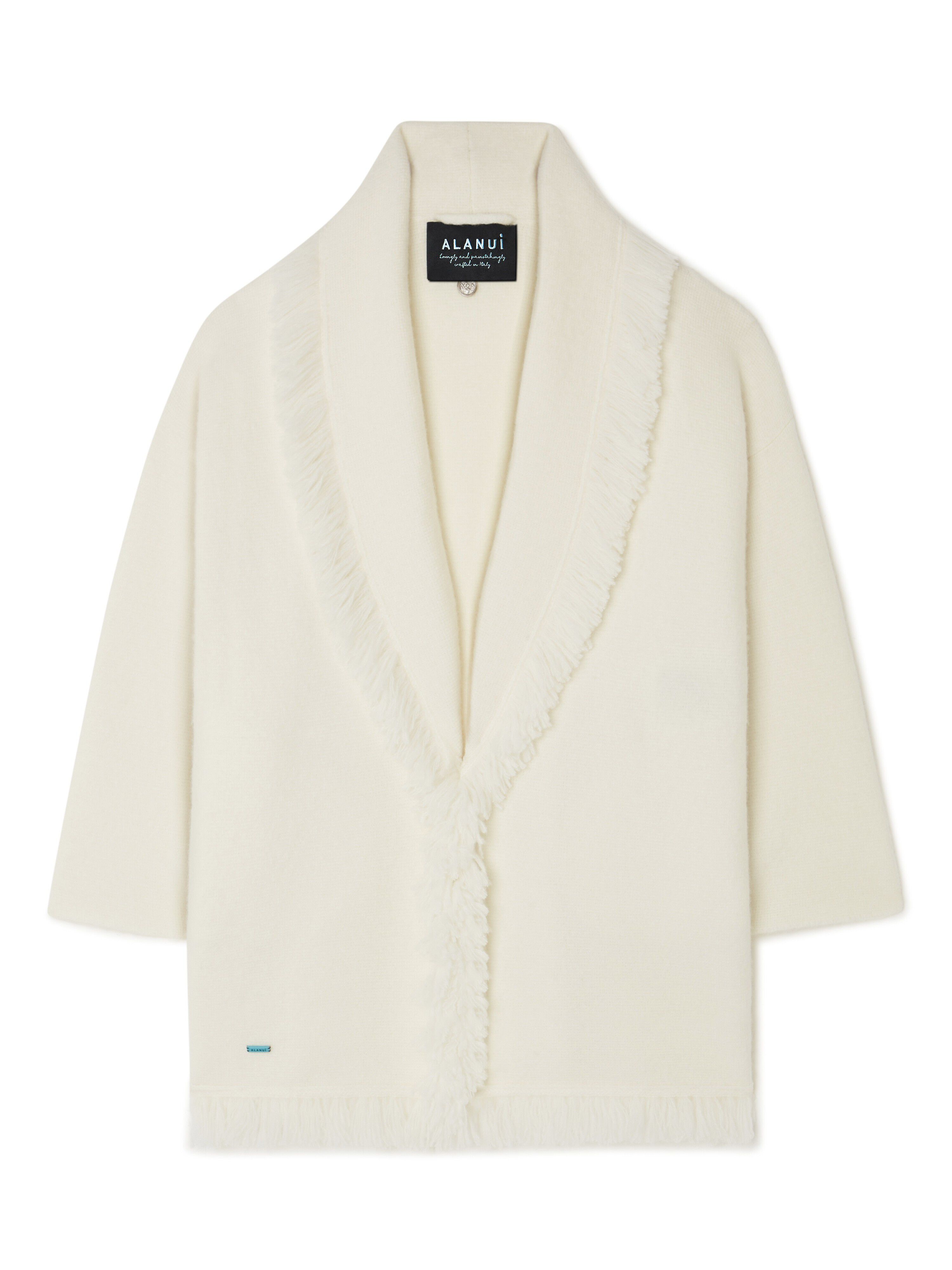 Alanui Alanui Finest Cardigan White LWHB064E24KNI00G