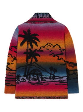 Alanui Sunset Stories Cardigan Black-Multicolor