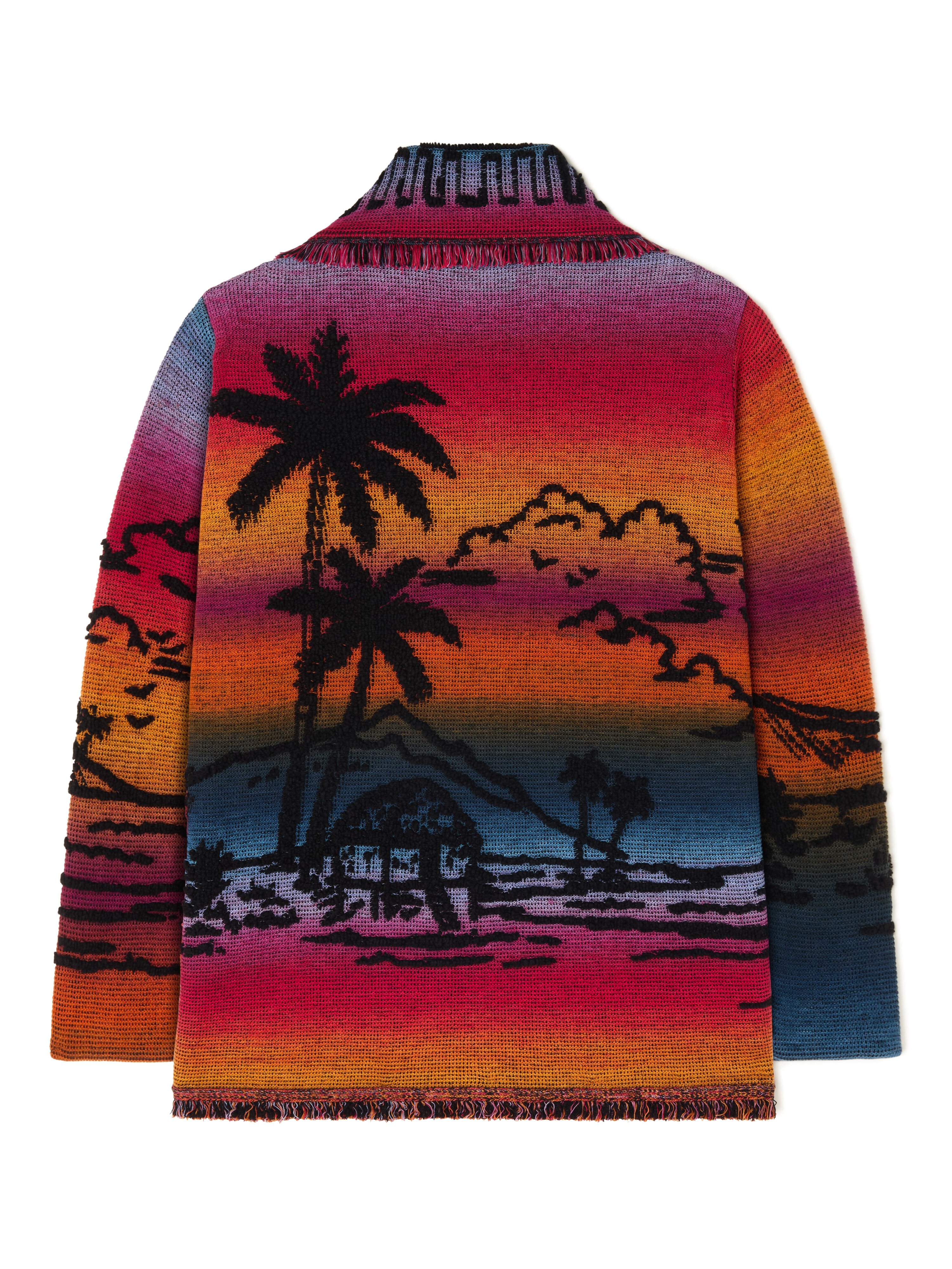 Alanui Sunset Stories Cardigan Black-Multicolor LMHB039R26KNI002 Alanui Sunset Stories Cardigan Black-Multicolor LMHB039R26KNI002
