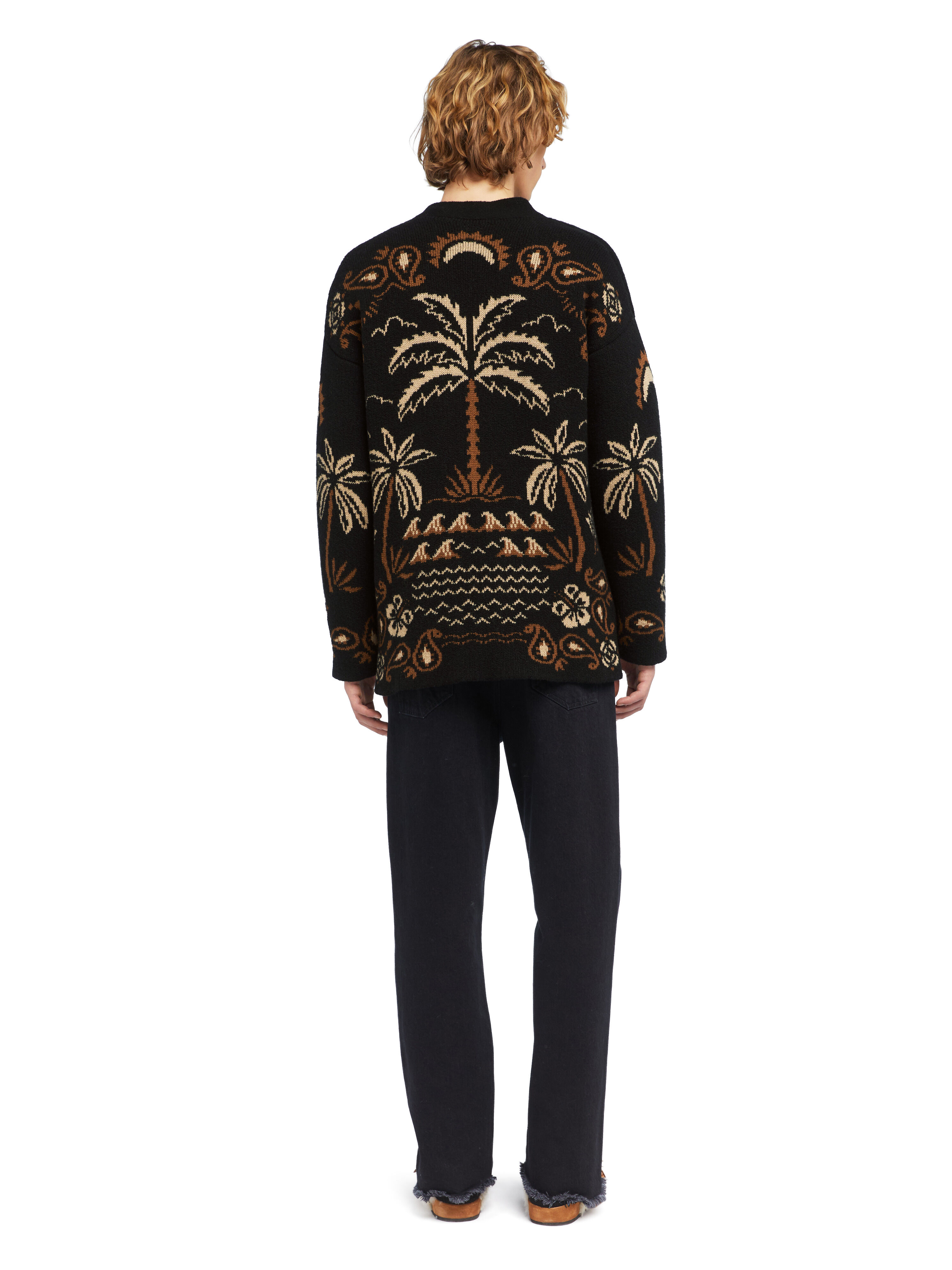 Alanui Glimpse Of Eden Cardigan Black-Dakar LMHB027E25KNI003
