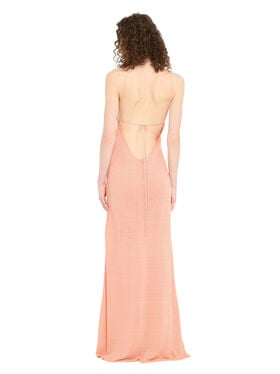 Alanui Mermaid Inside Halter Neck Dress Calendula