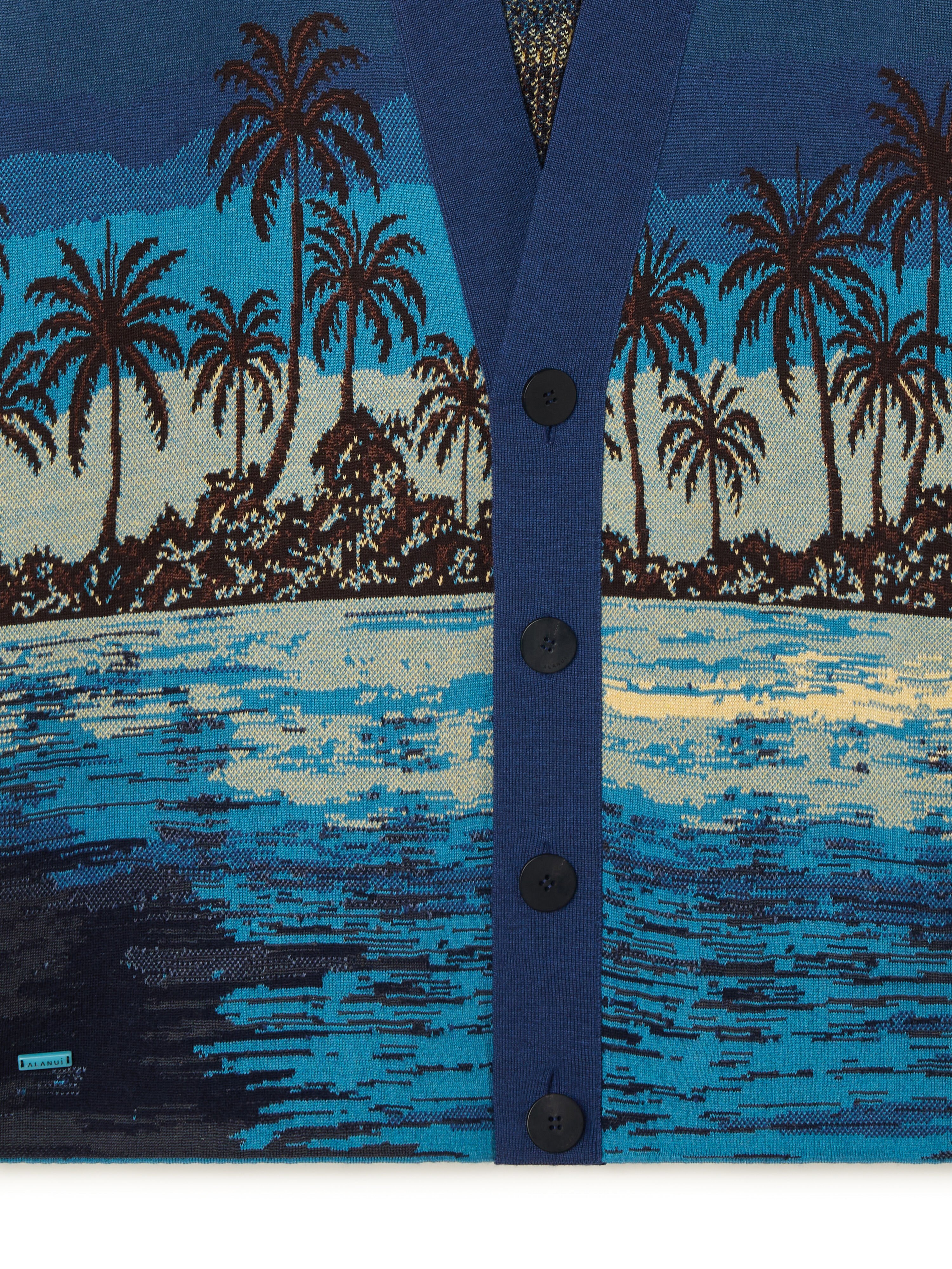 Alanui Lost In The Blue Cardigan Deep Blue-Multicolor LMHB027R26KNI003