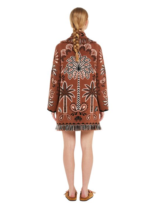 Alanui Wild Wonder Foulard Cardigan Terracotta-Peach LWHB064R25KNI005