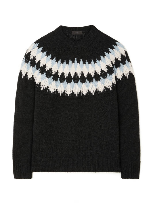 Alanui Sweet Winter Sweater Midnight-Chalk LMHE016E25KNI001