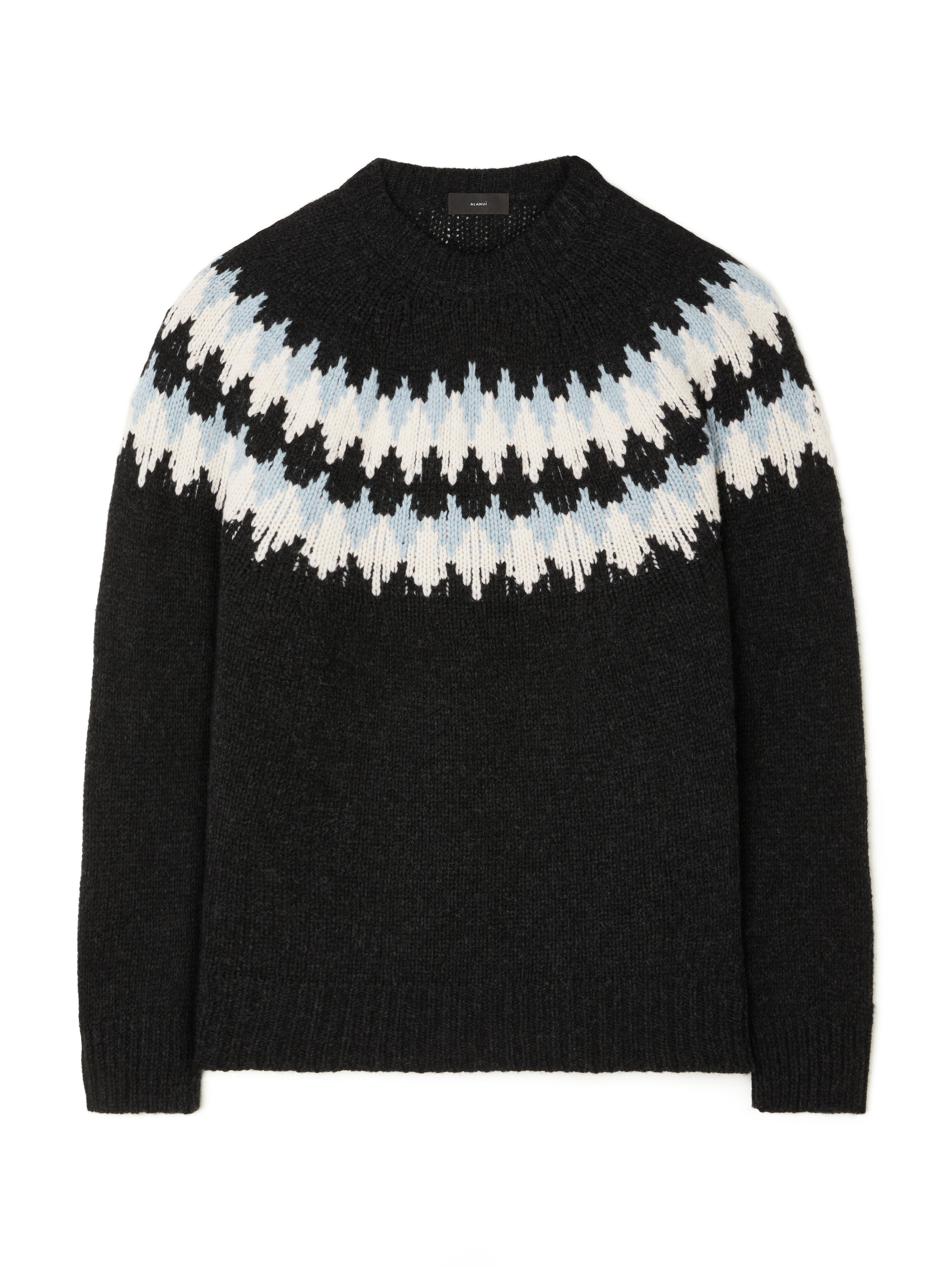 Alanui Sweet Winter Sweater Midnight-Chalk LMHE016E25KNI001