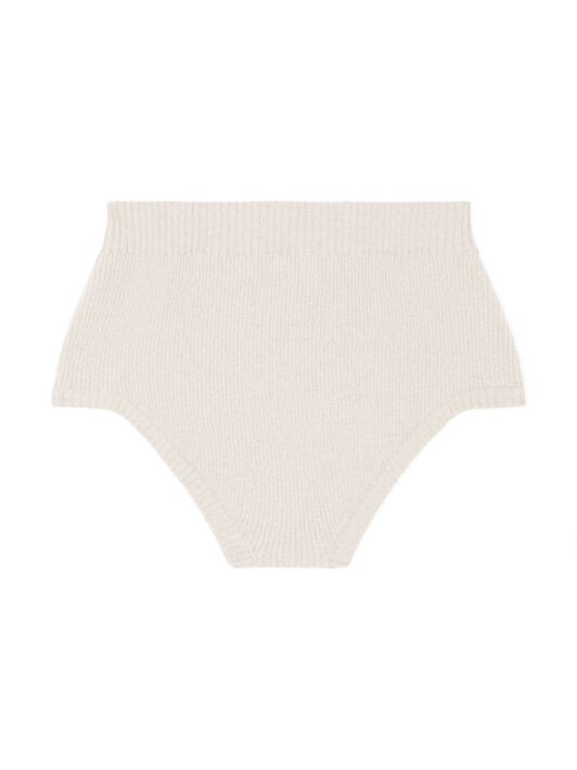 Alanui Cashmere Culotte White LWHM020E24KNI001