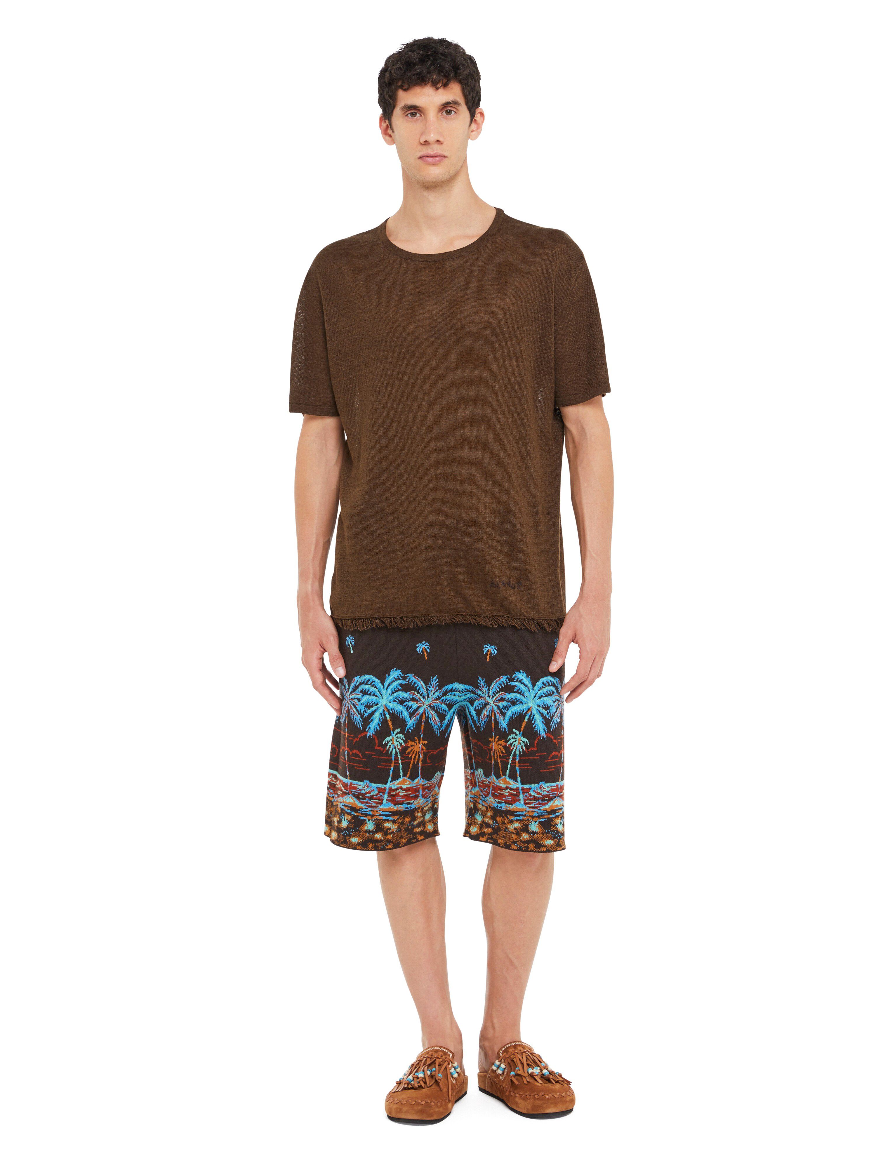 Alanui T-Shirt Coffee LMHW002R25KNI001