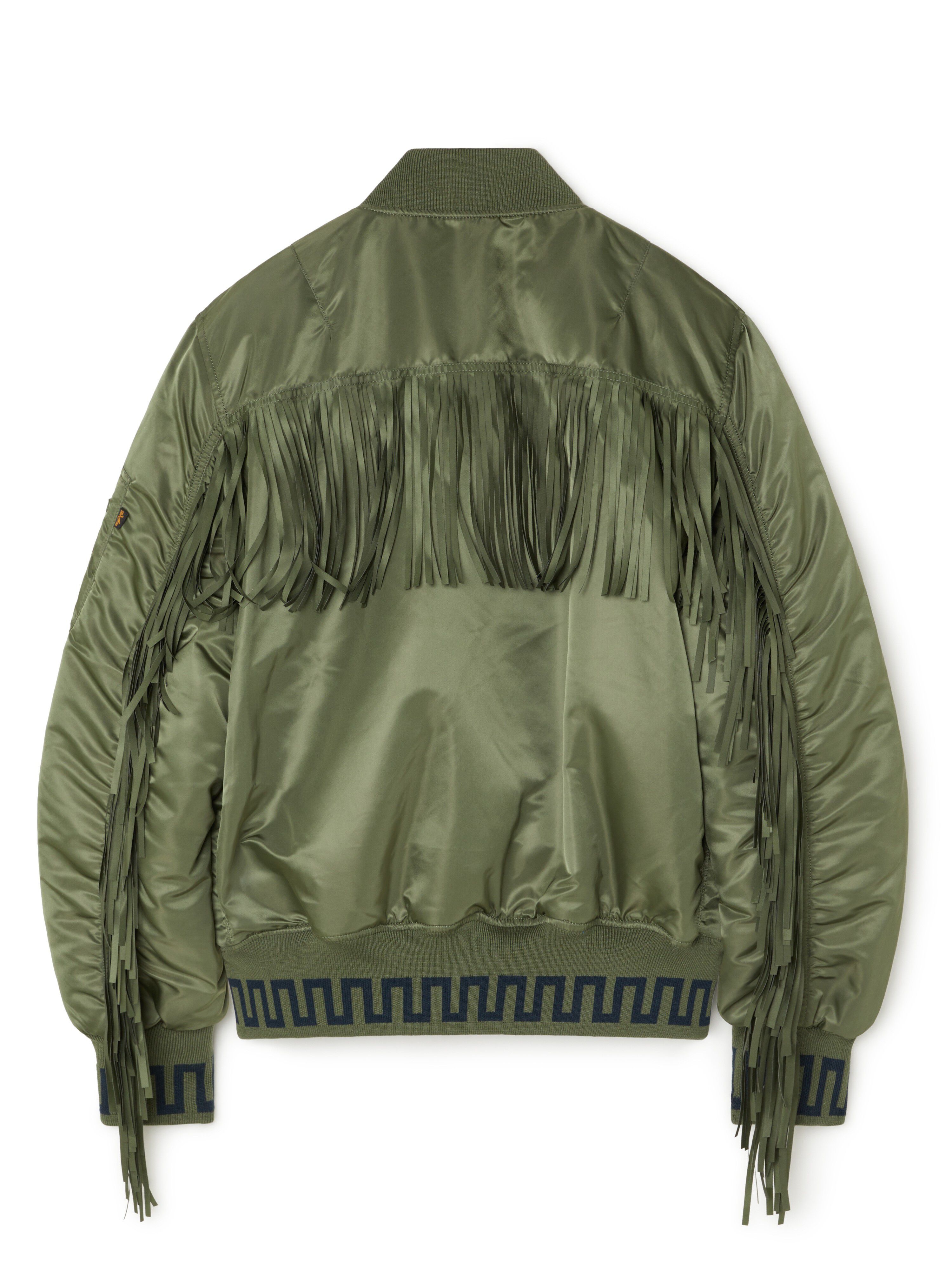 Alanui Alanui X Alpha Industries Bomber Sage LWEH001R25FAB001