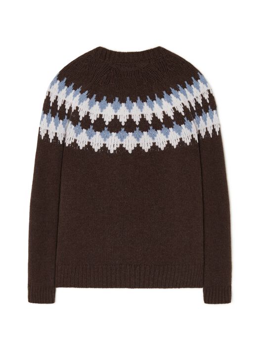 Alanui Sweet Winter Sweater Caffee-Multicolor LMHE016E24KNI001