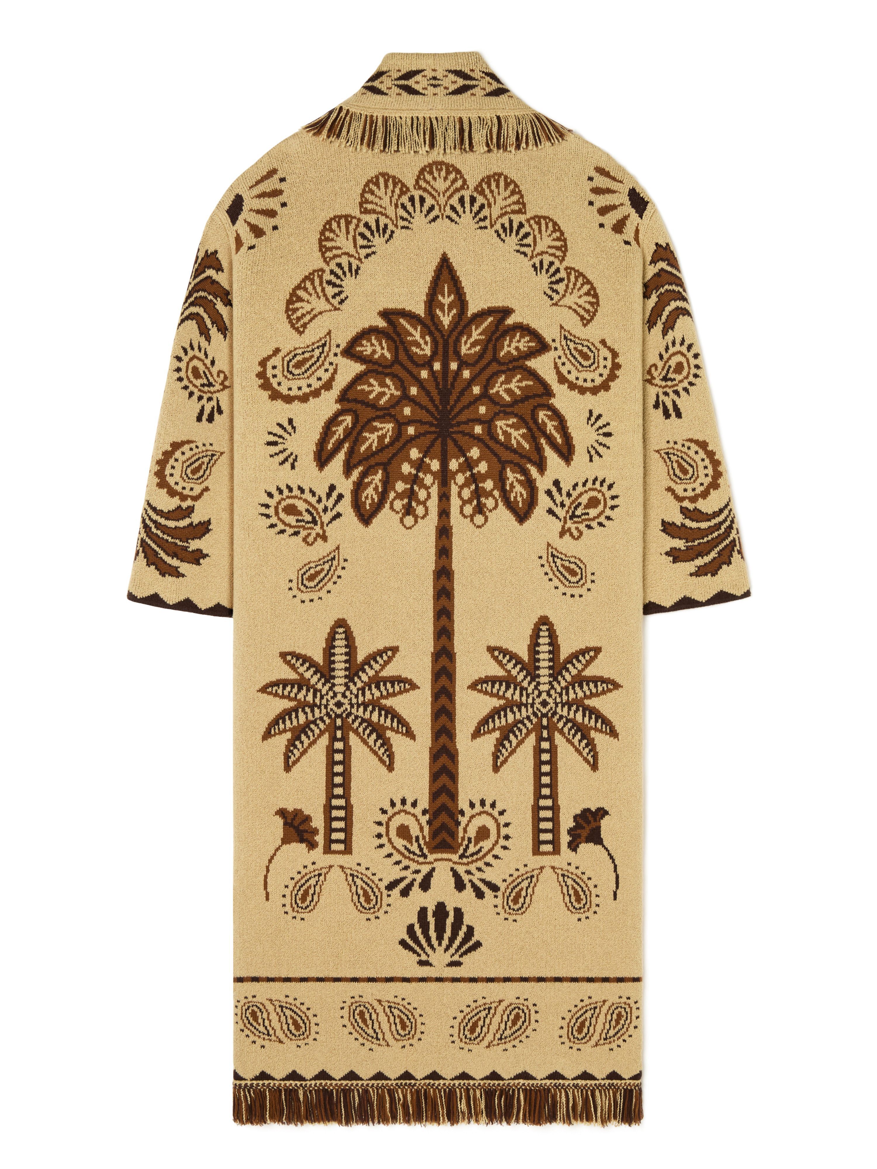Alanui Wild Wonder Foulard Coat Sand-Coffee LWHQ003R25KNI002