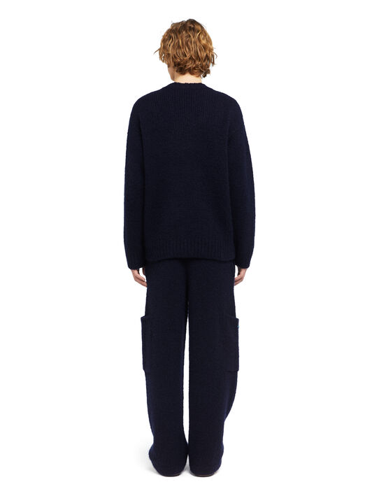 Alanui Alanui Finest Sweater Midnight Blue LMHE033E25KNI004