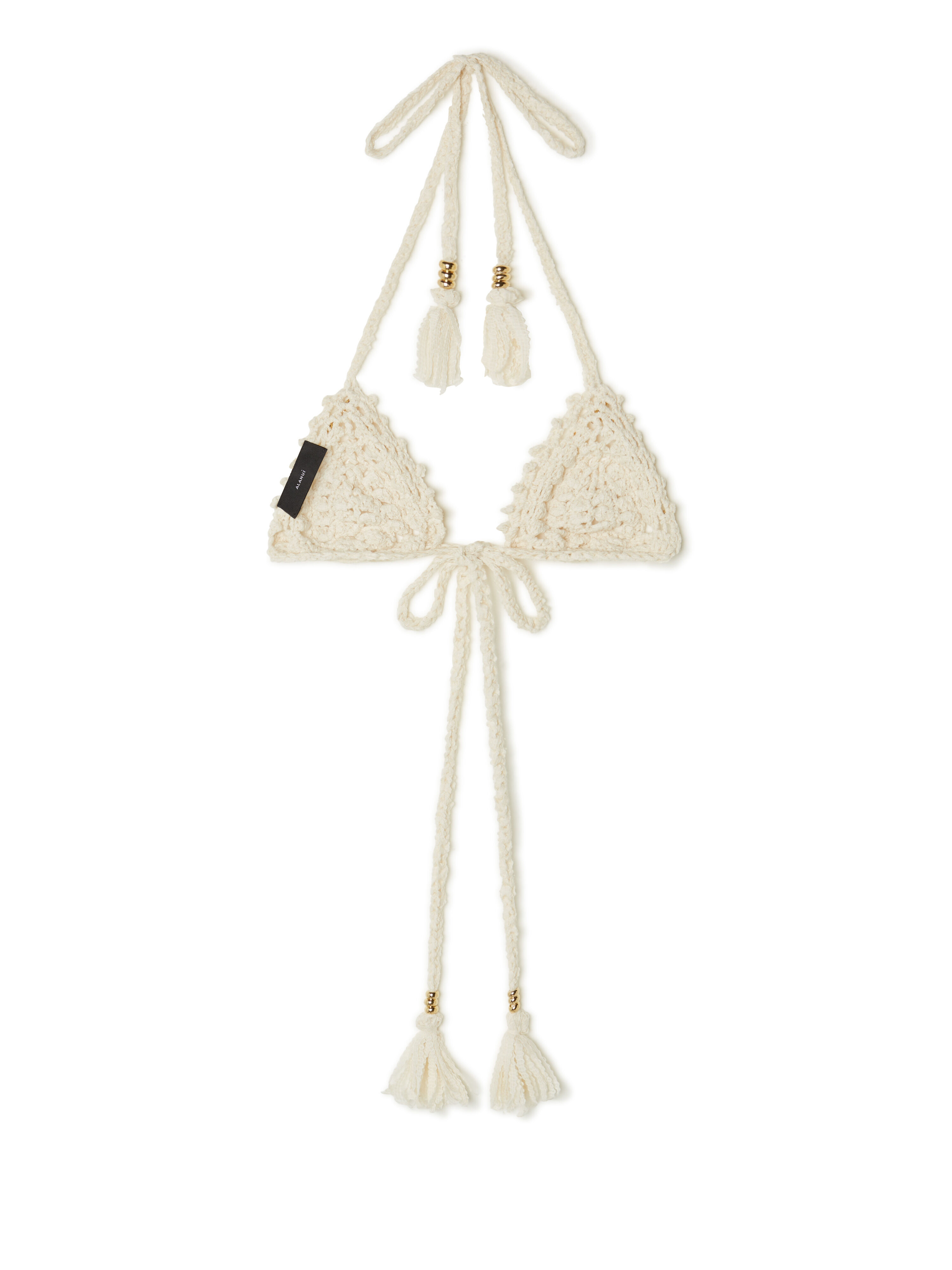 Alanui Cape Jasmine Bikini Top Chalk LWAE004R25KNI001