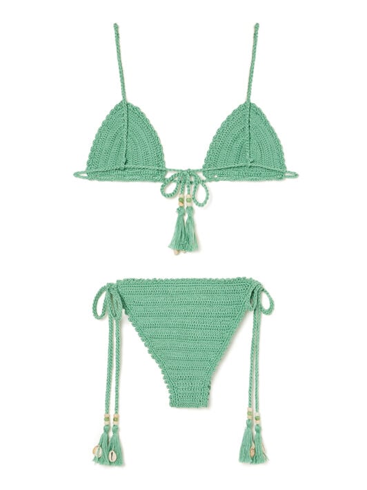 Alanui Sea Nomad Crochet Bikini Acquamarine LWFA007R26KNI001 Alanui Sea Nomad Crochet Bikini Acquamarine LWFA007R26KNI001