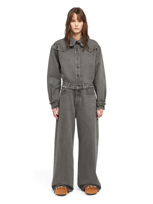 Alanui Free Horizons Relaxed Denim Pants Ardesia LWYA01AE25DEN001