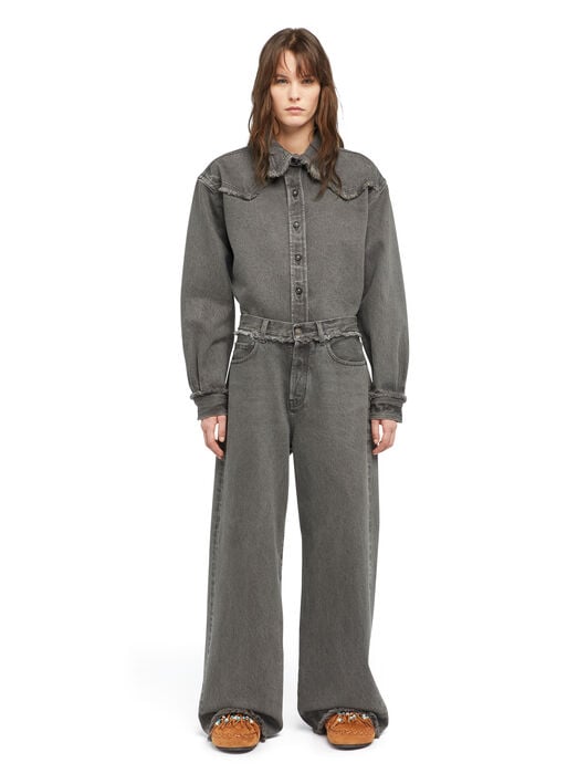 Alanui Free Horizons Relaxed Denim Pants Ardesia LWYA01AE25DEN001 Alanui Free Horizons Relaxed Denim Pants Ardesia LWYA01AE25DEN001