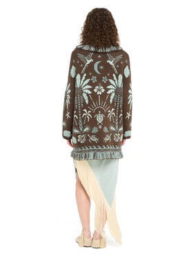 Alanui Echoes Of The Island Cardigan Sandal Wood-Wave