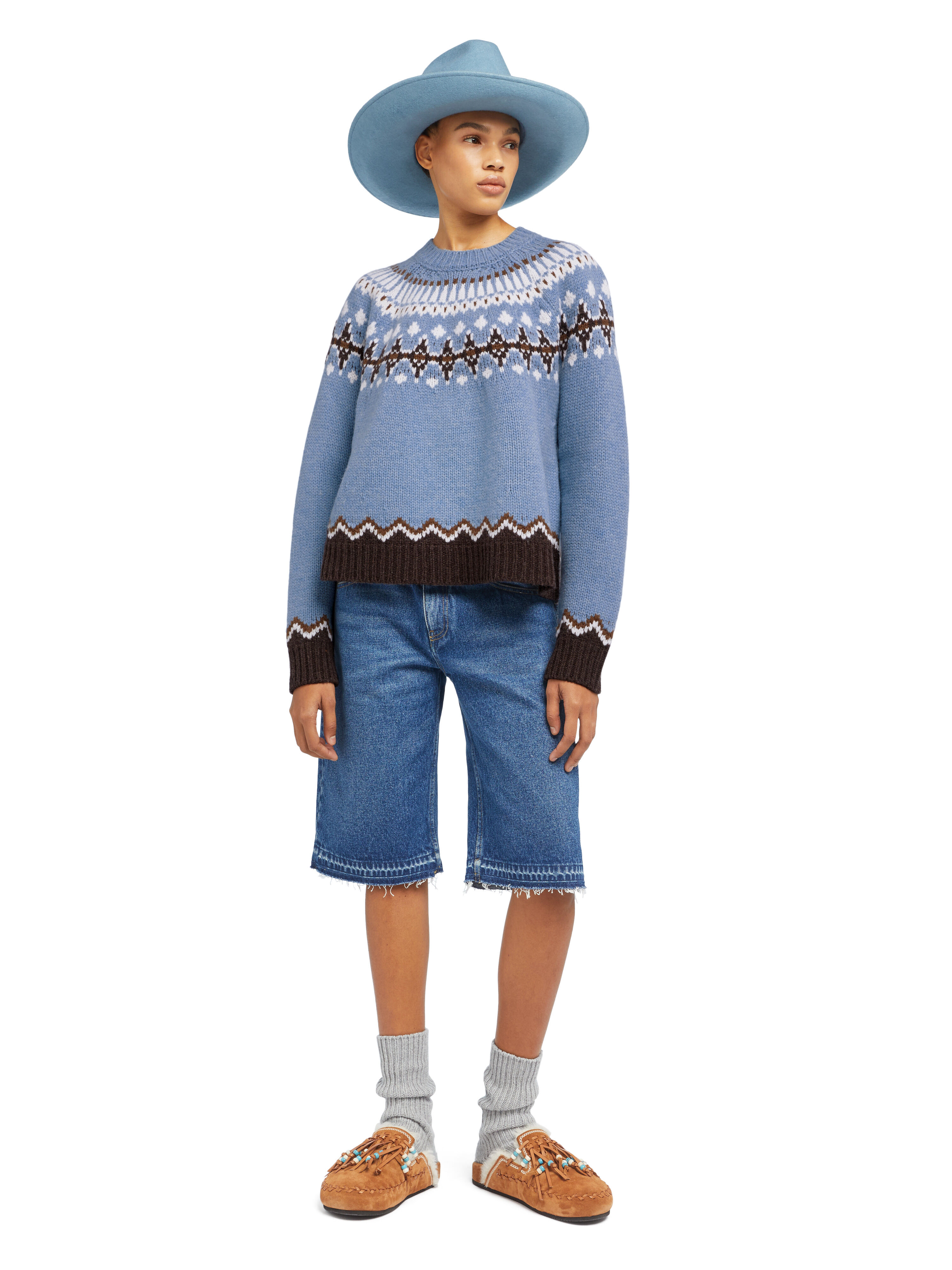 Alanui Sweet Winter Sweater Celestial-Multicolor LWHE061E25KNI001