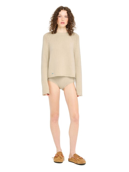 Alanui Alanui Finest Sweater Canvas LWHE076R26KNI001