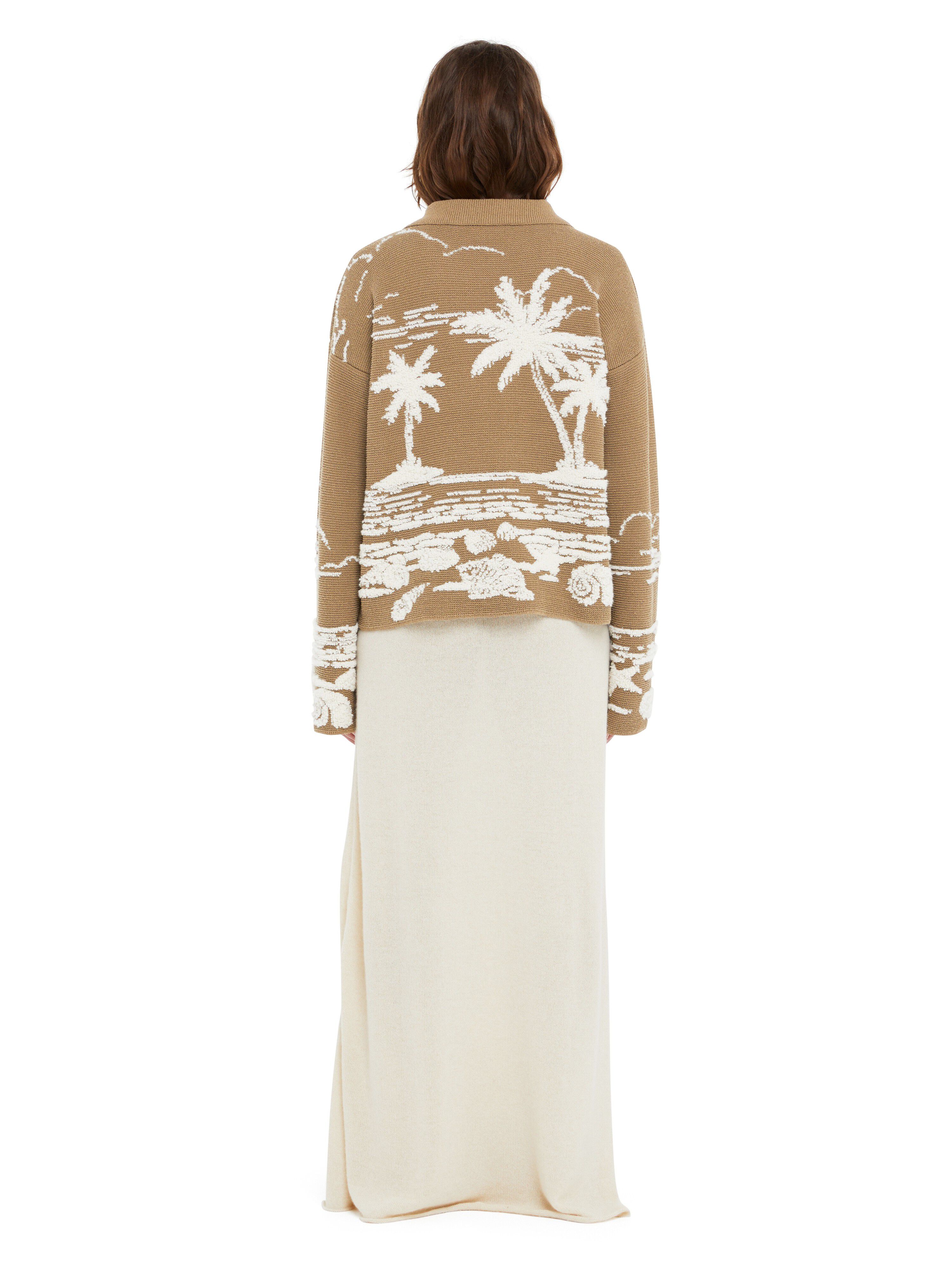 Alanui Beyond The Horizons Polo Khaki-White LWHV002R25KNI004