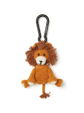 Alanui Handmade Lion Crochet Key Holder Turquoise-Multicolor LWOE004R25MAT001