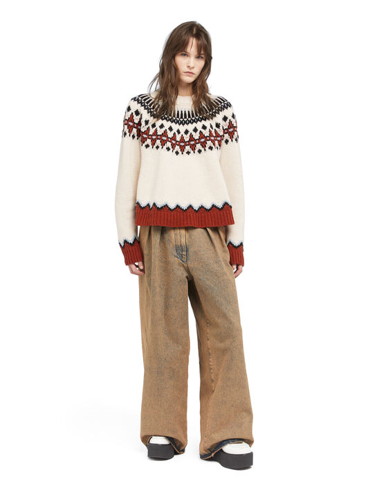 Alanui Sweet Winter Sweater Brick-Multicolor LWHE061E25KNI001