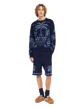 Alanui Glimpse Of Eden Sweater Midnight-Denim LMHE033E25KNI001