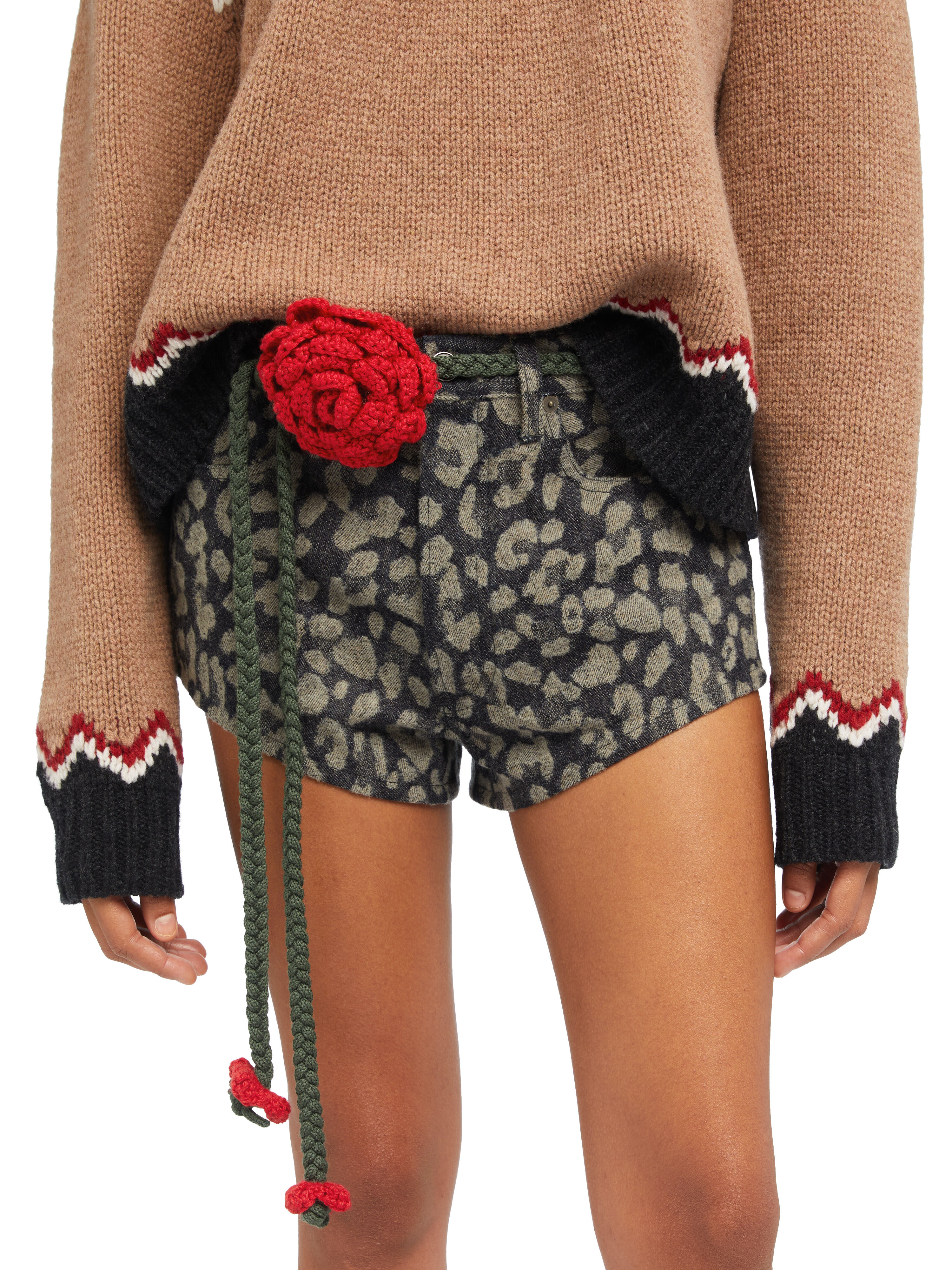 Alanui Chain Rose Belt Ruby-Olive LWRB01AE25KNI001