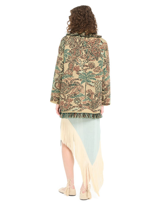 Alanui Sketched By The Sea Cardigan Sunlight-Multicolor LWHB064R26KNI019 Alanui Sketched By The Sea Cardigan Sunlight-Multicolor LWHB064R26KNI019