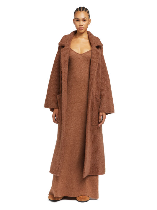 Alanui Alanui Finest Coat Luli Brown LWHQ013E25KNI001 Alanui Alanui Finest Coat Luli Brown LWHQ013E25KNI001