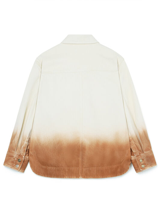 Alanui Shades Of Eden Denim Overshirt Raw Denim-Red Earth LWYD004R26DEN003