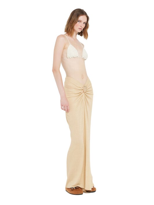 Alanui Mermaid Inside Skirt Sand LWHL032R26KNI001 Alanui Mermaid Inside Skirt Sand LWHL032R26KNI001