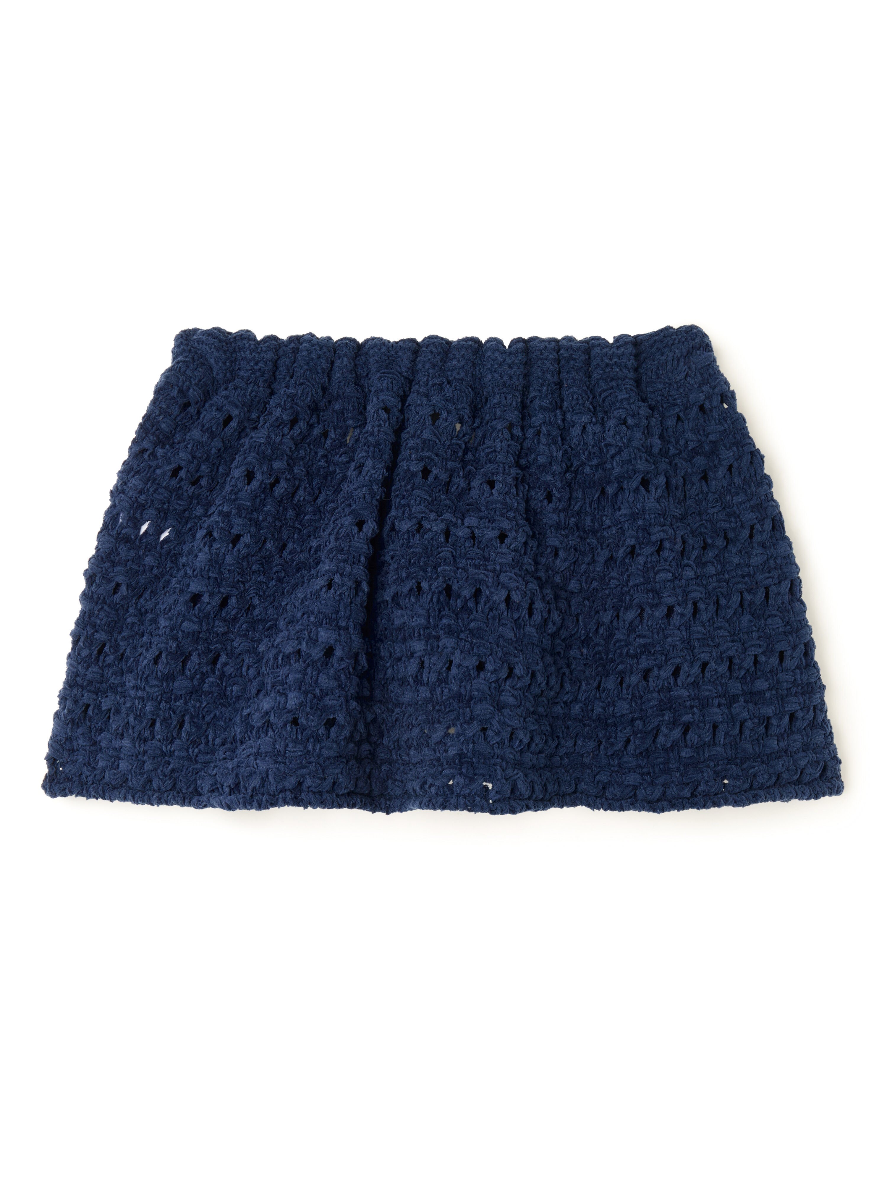 Alanui The Breath Of The Lagoon Skirt Deep Blue LWHL031R26KNI001 Alanui The Breath Of The Lagoon Skirt Deep Blue LWHL031R26KNI001